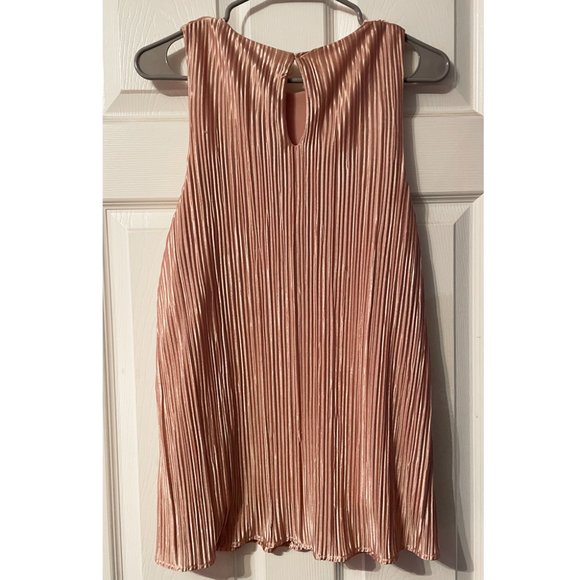 Pink Satin Sleeveless Top - Picture 3 of 5